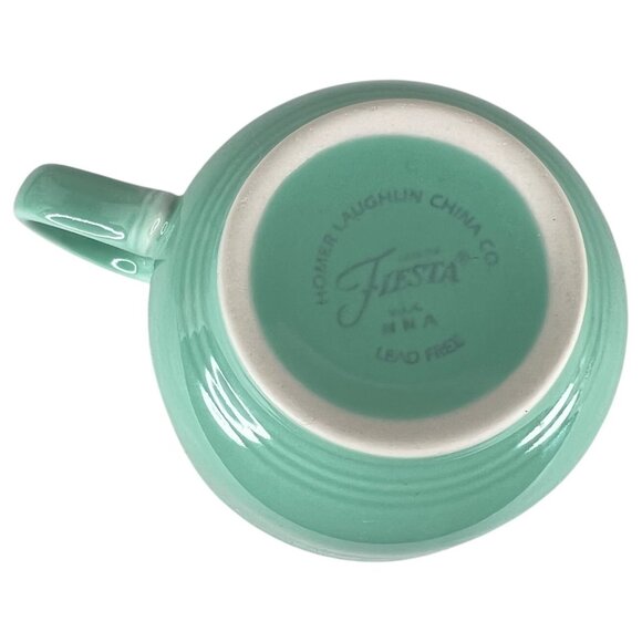 Fiesta Ware Green Tea Coffee Cup & Saucer Set Made In USA Homer Laughlin - Picture 6 of 11